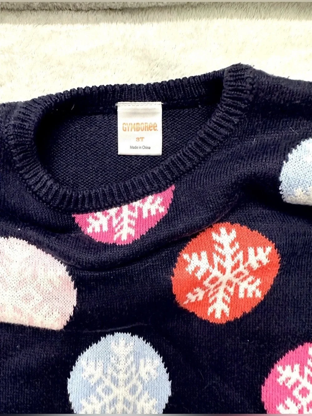 Girls Winter Set Hooded Zip Jacket Snowflake Fleece & Sweater Size 3T Years